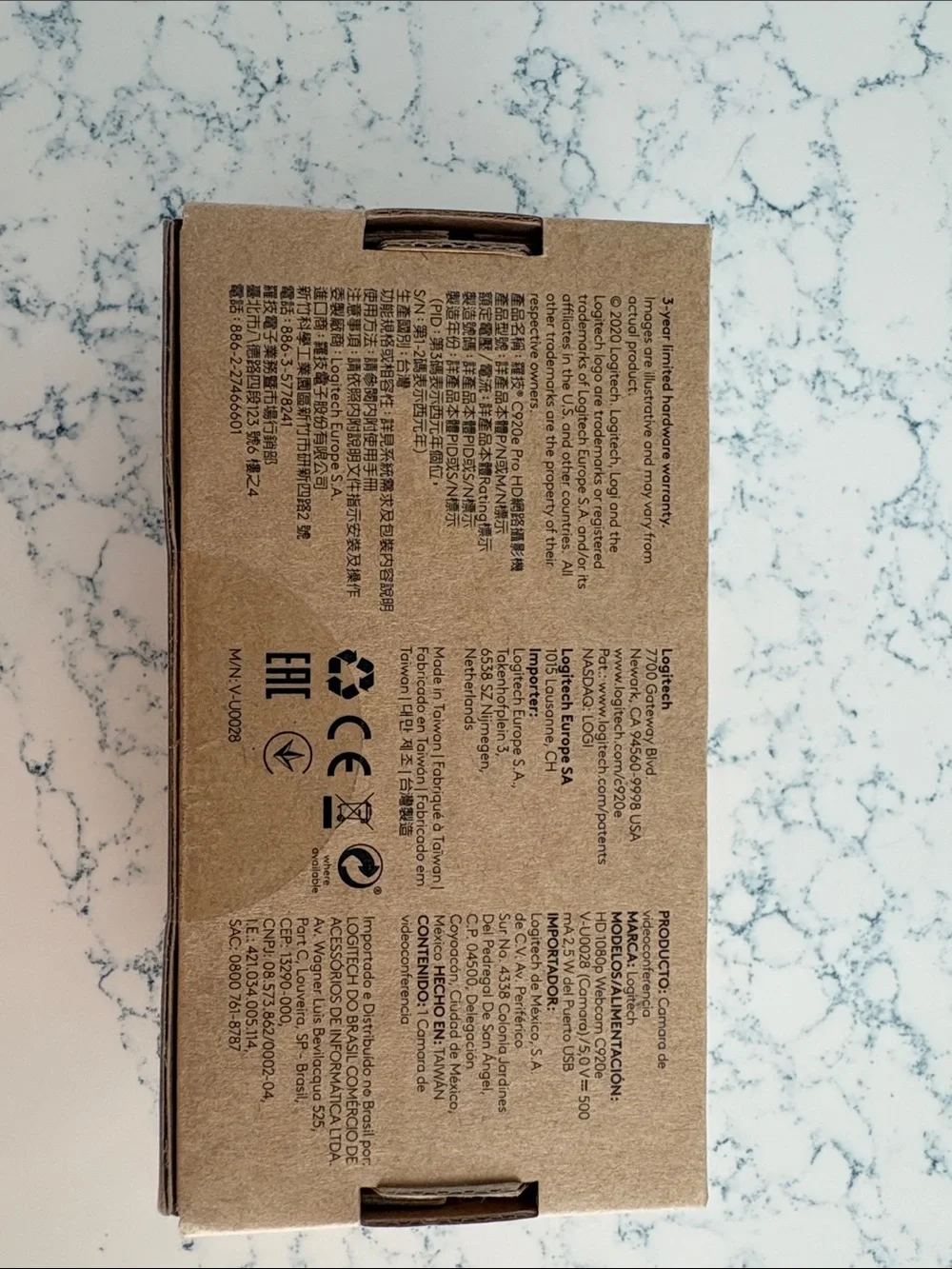 Logitech C920e HD 1080p Webcam New in box